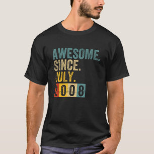 Camiseta 15 años de edad increíble desde julio de 2008 15º