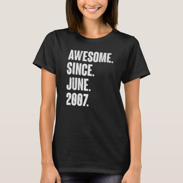 Camiseta 15 años de edad increíble desde junio de 2009 (Anverso)