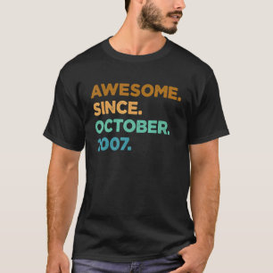 Camiseta 15 años de edad increíble desde octubre de 2007 15