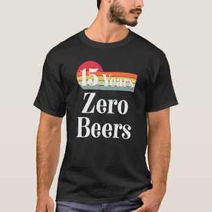 Camiseta 15 años de sobria recuperación de hombres celebran
