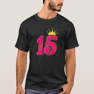Camiseta 15 Años, Diseño De Fiesta De Cumpleaños Para Chica