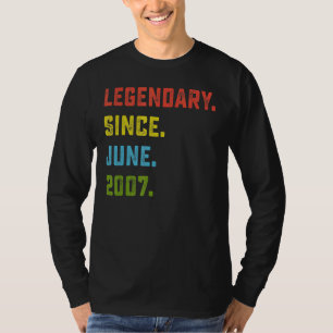 Camiseta 15 años legendario desde junio de 2007 15 años