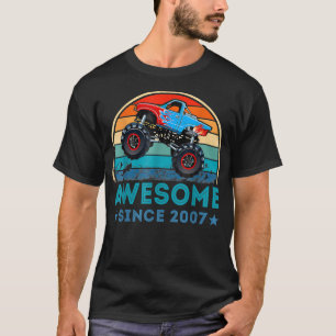 Camiseta 15 asombroso desde 2007 Monster Truck 15 cumpleaño