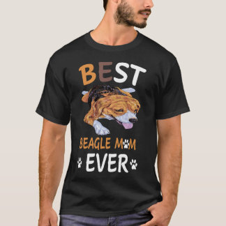Camiseta 15 Mejor Mamá Beagle de Todos los Tiempos