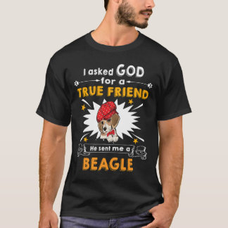 Camiseta 15 Preguntó Dios Verdadero Amigo A Beagle