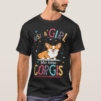 Camiseta 15 Sólo Un Chica Que Ama A Corgi