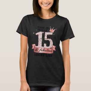 Camiseta 15 Y Fabuloso Grupo Rosa Y Fiesta Blanco Canso