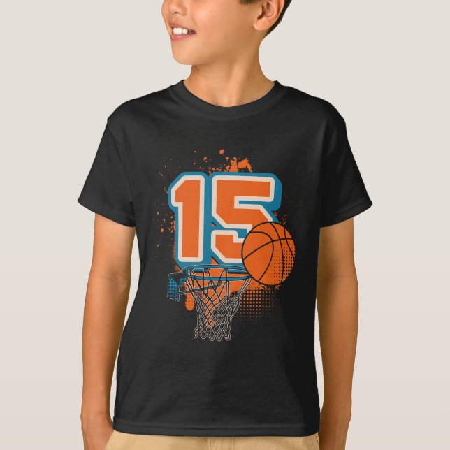Camiseta 15th Birthday Boy Sketll Player Sketll 15 Years Ol (Anverso)