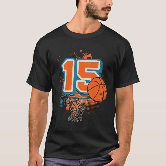 Camiseta 15th Birthday Boy Sketll Player Sketll 15 Years Ol (Anverso)