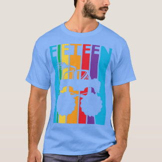 Camiseta 15th Birthday Gift Fifn Retro Monster Truck 15 Yea