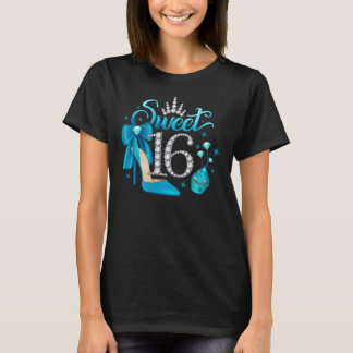 Camiseta 16º cumpleaños. Dulces 16 chicas