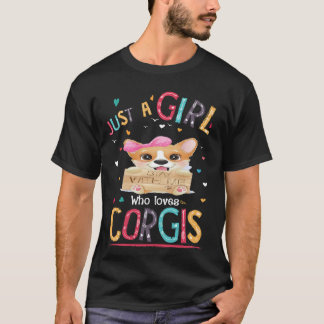 Camiseta 160 Sólo Un Chica Que Ama A Corgi