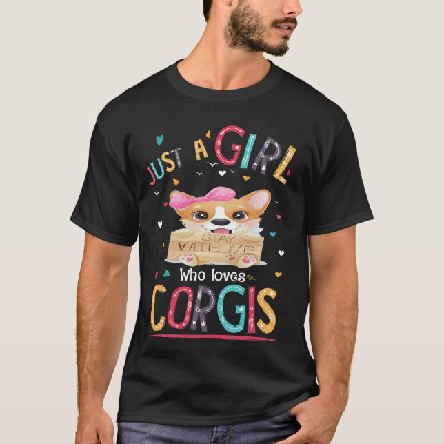 Camiseta 160 Sólo Un Chica Que Ama A Corgi (Anverso)