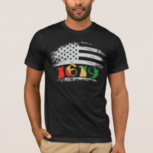 Camiseta 1619 Nuestros antepasados Orgullo Africano Histori