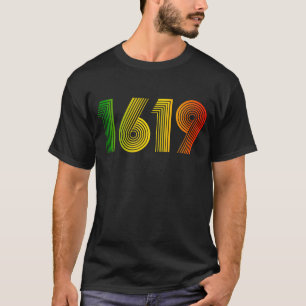Camiseta 1619 Vintage Mes de la Historia Negra Nuestros Anc