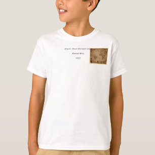 Camiseta 1633 Gráfico de Portolan Océano Atlántico - Pashal