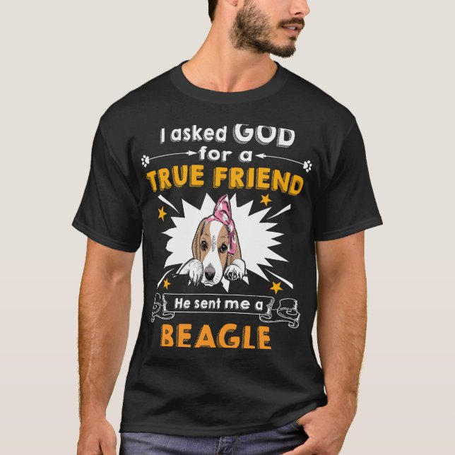 Camiseta 164 Le Preguntó A Beagle, Verdadero Amigo (Anverso)