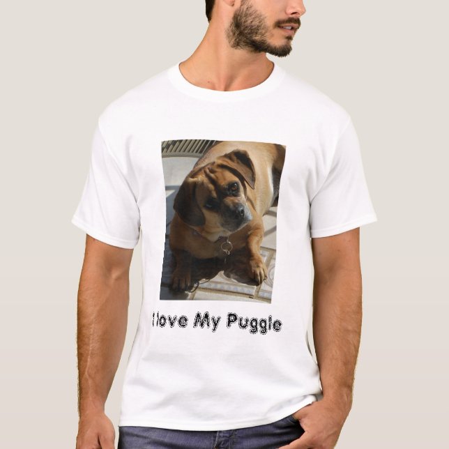 Camiseta 167, amo mi Puggle (Anverso)
