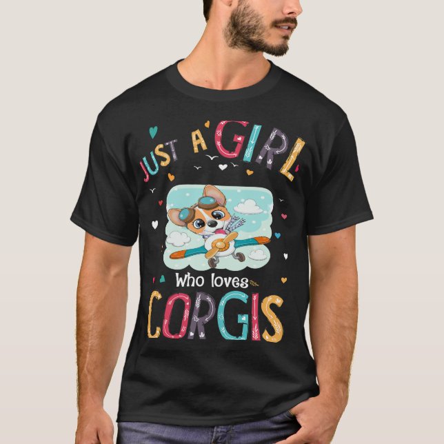 Camiseta 169 Sólo Un Chica Que Ama A Corgi (Anverso)