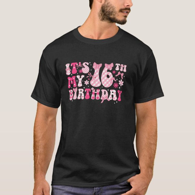 Camiseta 16.ª Coqueta Temática Cumpleaños Coq De Dieciséis  (Anverso)