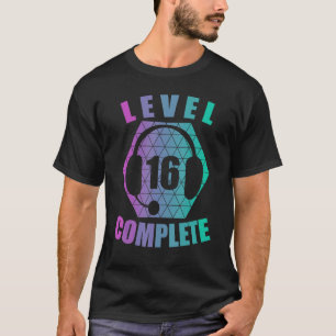 Camiseta 16.º cumpleaños 16 años videoconsola de juegos