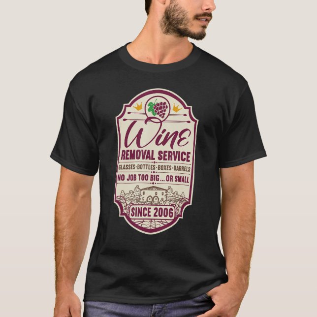 Camiseta 16.º Cumpleaños I Sello de Decantador de Vino I El (Anverso)