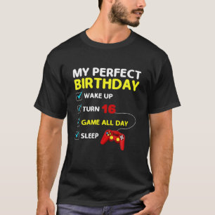 Camiseta 16.º Juego De Cumpleaños Perfecto, Jugador Bo De