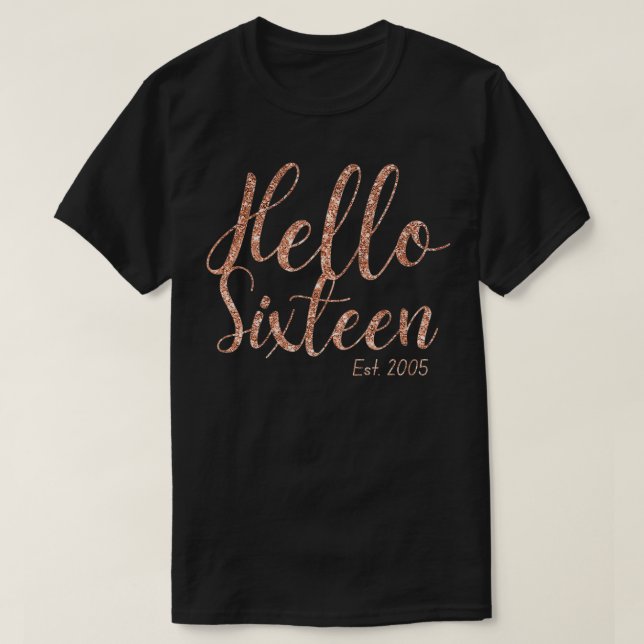 Camiseta 16.º Regalo de cumpleaños Adolescente Dulce Siteen (Diseño del anverso)