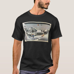 Camiseta 16. 蒲原宿, 広重 Kanbara-juku, Hiroshige, Ukiyo-e
