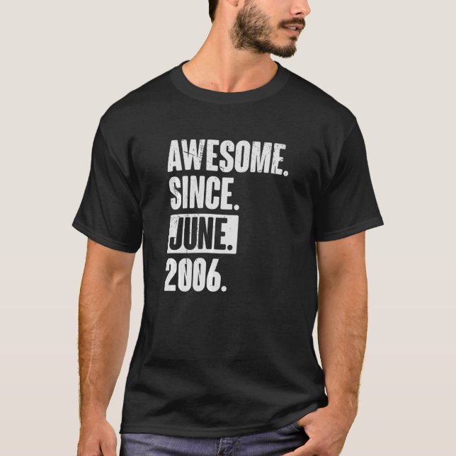 Camiseta 16 años de edad 16º cumpleaños impresionante desde (Anverso)