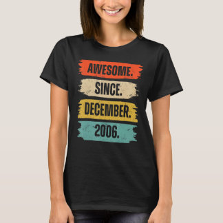 Camiseta 16 Años de Edad Increíble desde Diciembre