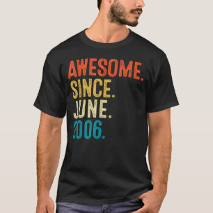 Camiseta 16 años de edad increíble desde junio de 2006 16º