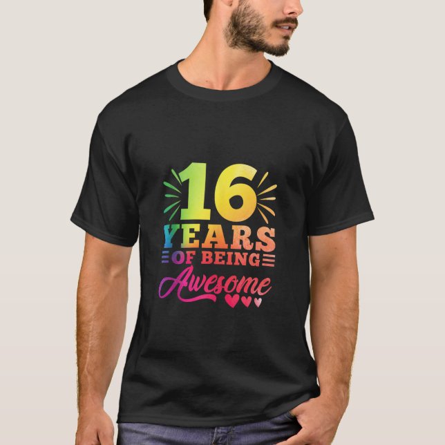 Camiseta 16 Años de edad Tye 16 Año chica Bei (Anverso)