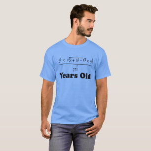 Camiseta 16 años de la álgebra cumpleaños divertido de l