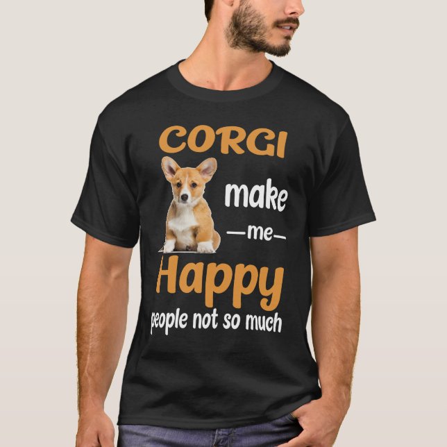 Camiseta 16 Corgi Hazme Feliz (Anverso)