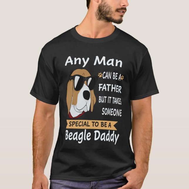 Camiseta 16 Cualquier hombre - Beagle Daddy Beagle (Anverso)