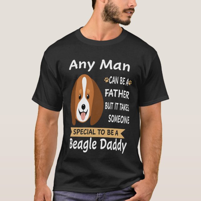 Camiseta 16 Cualquier Hombre Beagle Papi (Anverso)