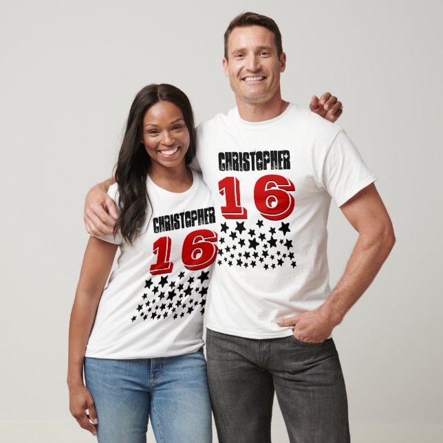 Camiseta 16 cumpleaños o cualquier año de explosión de estr (Unisexo)