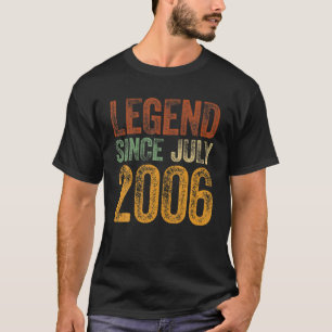 Camiseta 16 De Julio Nacido 16 Años De Leyenda Desde 2006
