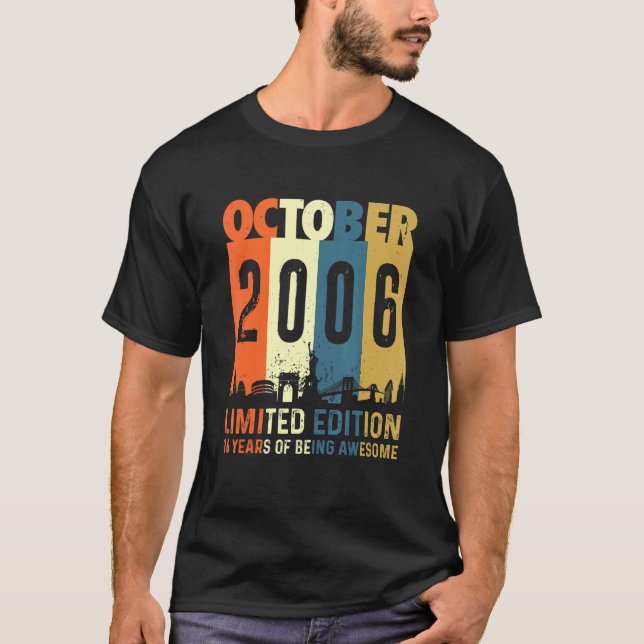 Camiseta 16 de octubre de 2006 16º cumpleaños (Anverso)