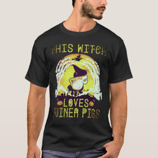 Camiseta 16 Esta Bruja Ama Conejillos de Indias Halloween