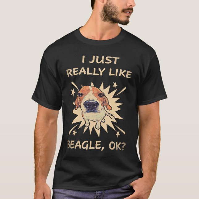 Camiseta 16 Me gusta mucho Beagle (Anverso)
