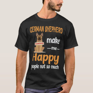 Camiseta 16 Pastores Alemanes Me Hacen Feliz Gente No Tanto