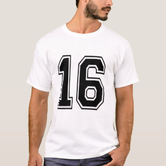 Camiseta 16 sixteen varsity num