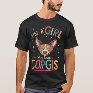 Camiseta 16 Solo Una Chica Que Ama Corgi