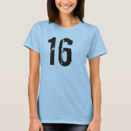 Camiseta 16 Tees de cumpleaños