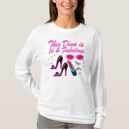 CAMISETA 16 Y FABULOUS DIVA