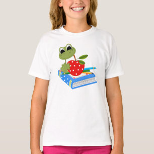 Camiseta #16Lil Lady Frog Bella Ringer T-Shirt