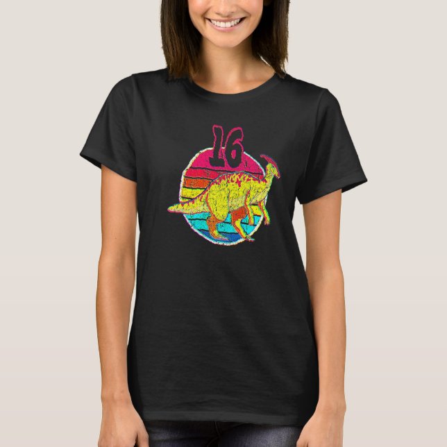 Camiseta 16th Birthday I Parasaurolophus I Family Matching (Anverso)