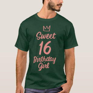 Camiseta 16th Birthday Idea Teen Sweet 16 Year Old Girl 